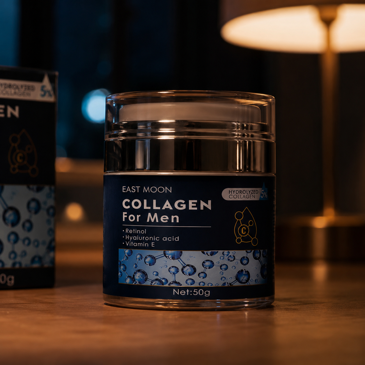 Men's Retinol Collagen Face Cream Hydrating Lifting Firming Fade Fine Lines Brighten Skin Tightening Anti-Wrinkle Men Skin Care