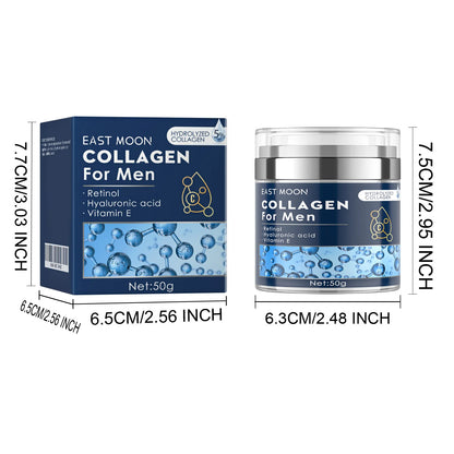 Men's Retinol Collagen Face Cream Hydrating Lifting Firming Fade Fine Lines Brighten Skin Tightening Anti-Wrinkle Men Skin Care