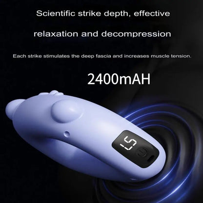 Electric Handheld Muscle Massager, High Frequency Vibration Relax Tool, Pro Massage Device for Home & Outdoor Travel Use