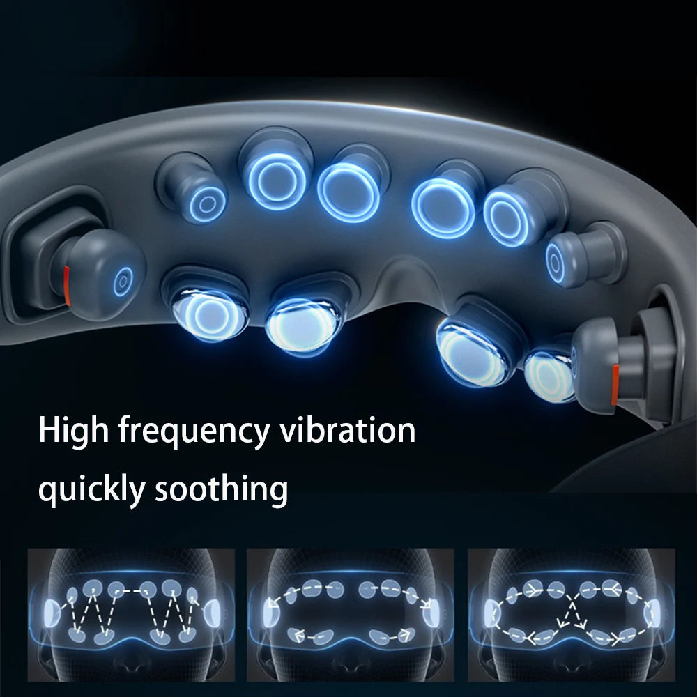 New Eye Massage Device Vibration Eye Massage Instrument Acupressure Eye Massager With 12 Massage Heads Super Relax