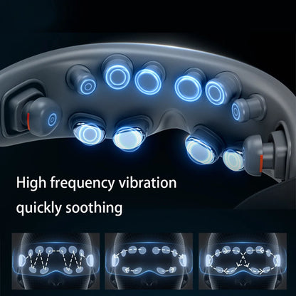New Eye Massage Device Vibration Eye Massage Instrument Acupressure Eye Massager With 12 Massage Heads Super Relax