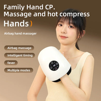 Hand Massage Device Wrist Tendon Sheath Heating Airbag Pressure Vibration Finger Joint Acupoints Kneading Beauty Hand Device