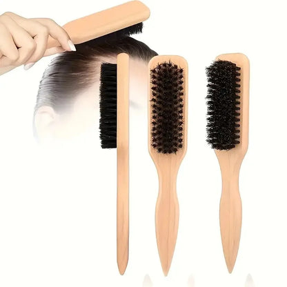 Hair Brushes - Bamboo Handle, Durable & Soft Bristles for Styling, Detangling, and Grooming, Gentle on Wet Hair, Perfect for All