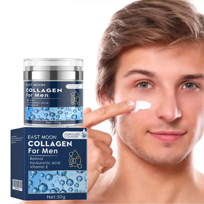 Men's Retinol Collagen Face Cream Hydrating Lifting Firming Fade Fine Lines Brighten Skin Tightening Anti-Wrinkle Men Skin Care